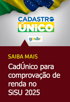 Cadastro Único - CadÚnico para comprovação de renda no SISU 2025